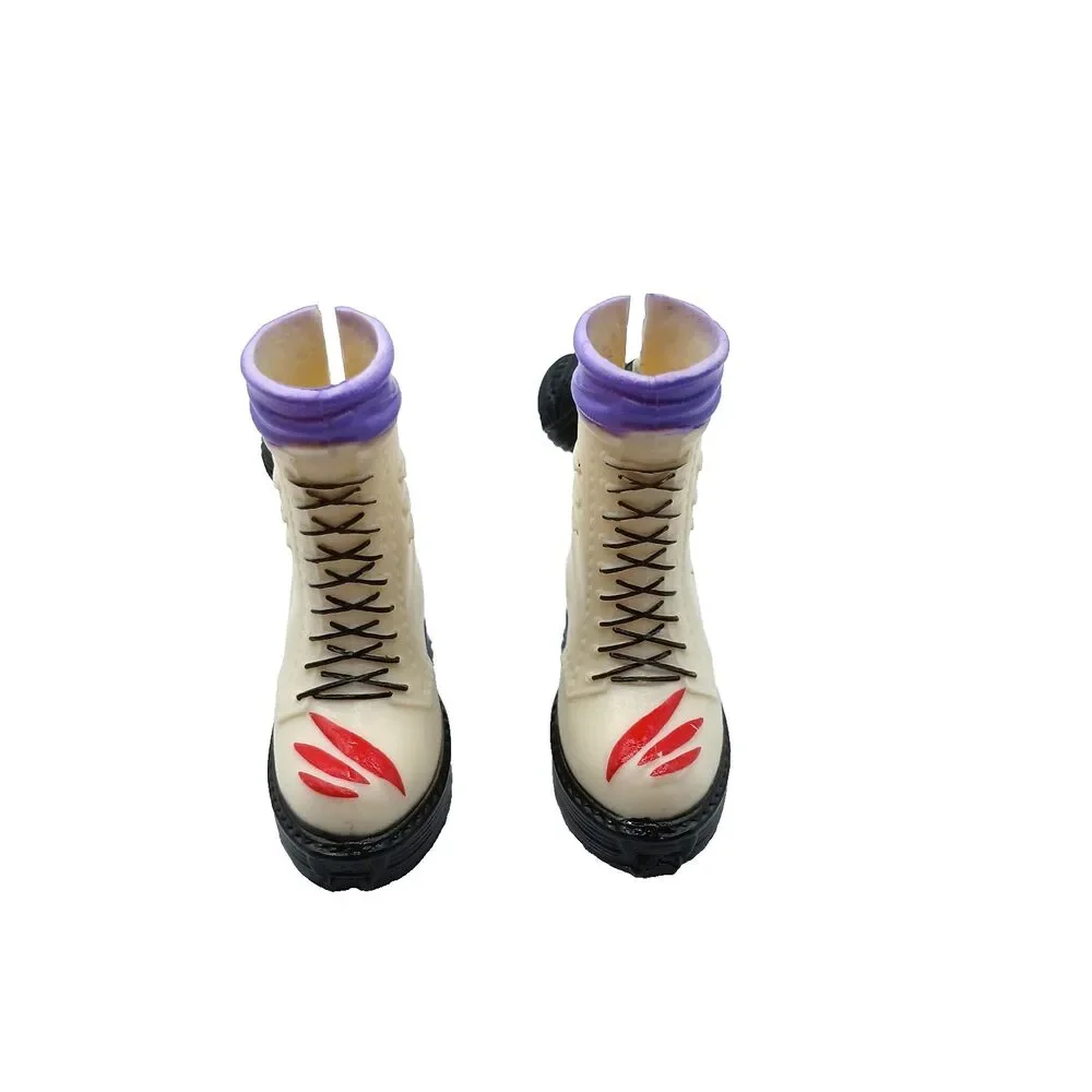 Monster High Doll G3 Toralei Stripe Boo Crew White Boots Shoes Only No Doll
